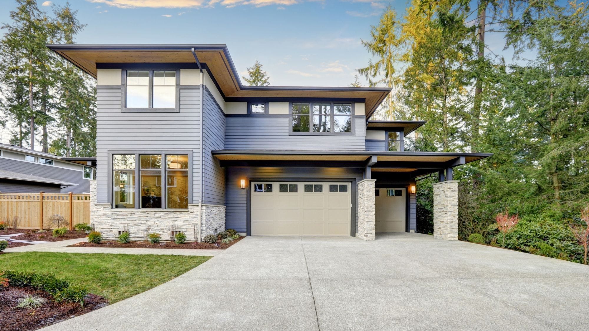 New home purchased with a FHA loan.
