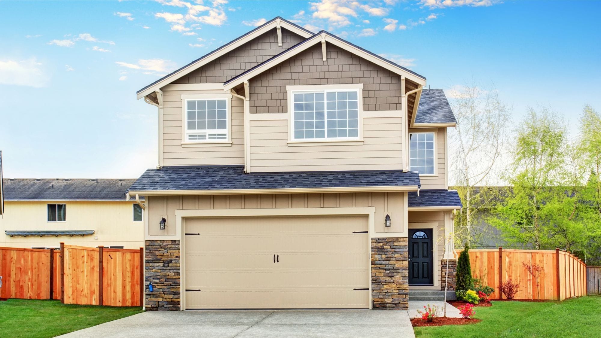 New home purchased with a USDA loan.